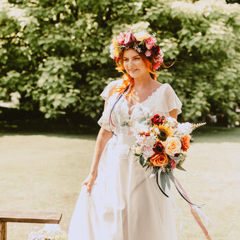 The Florence Colourful Vintage Bridal Bouquet, 6 of 10
