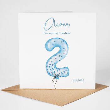 Personalised 2nd Birthday Card, 4 of 4