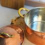 Hammered Solid Copper Cookware Set With Lid, Tin Lined Inside, thumbnail 7 of 8