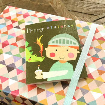 Mini Knight Birthday Card, 4 of 4