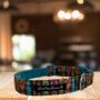 Aztec Multi Luxury Dog Collar, thumbnail 1 of 2