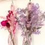 Pink Macrame Hanger With Dried Flower Display, thumbnail 3 of 4