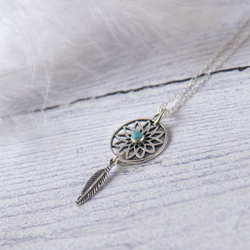 Dreamcatcher Sterling Silver Necklace, 6 of 12