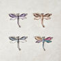 Embroidered Dragonfly Scarf And Brooch Set, thumbnail 3 of 6
