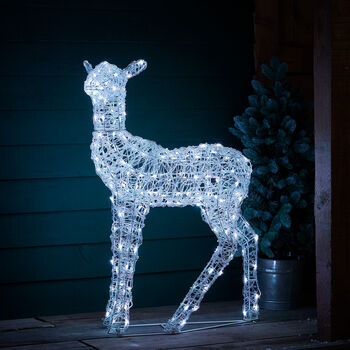 Twinkly Smart LED Outdoor Acrylic Christmas Doe Figure, 7 of 12