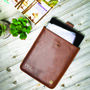 Personalised Leather Stockholm iPad Sleeve/Case Brown, thumbnail 1 of 6