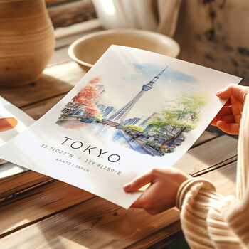 Tokyo Japan Travel Poster Of The Skytree, 2 of 7