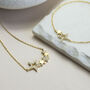 Gold Plated Silver Pavé Star Ear Jackets, thumbnail 3 of 4