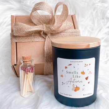 Autumn Candle Cosy Home Decor Gift, 5 of 10