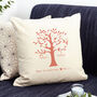 Personalised Family Tree Cushion Cover, thumbnail 4 of 12