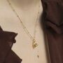 Gold Plated Sterling Silver Cat Necklace, thumbnail 2 of 8