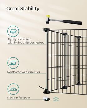 Modular Small Animal Playpen With Metal Panels, 5 of 7