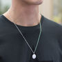Personalised Men's Sterling Silver Pebble Necklace, thumbnail 2 of 8