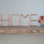 Copper Pipe Home Wall Letters, thumbnail 1 of 4