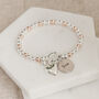 Engraved Name And Heart Bracelet Rose Gold Plated, thumbnail 1 of 4