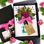 Personalised 60th Birthday Card For Her – Luxury Hot Pink Rose, Handmade 3D Scented Card, thumbnail 1 of 12