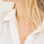 Gold Vermeil Bee Necklace With Birthstone Charm, thumbnail 1 of 11