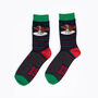 Rockin Robin Bamboo Socks Men's Christmas Cracker Hanging Tree Decoration, thumbnail 3 of 5