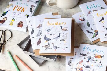 Boxed Set Of Eight Bird Pun Cards, 5 of 6