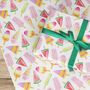 Ice Cream Lollies Gift Wrapping Paper Roll Or Folded, thumbnail 1 of 3