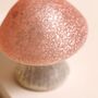 Small Pink Glass Mushroom Light, thumbnail 2 of 5