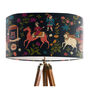 Procession On Charcoal Lampshade, thumbnail 4 of 8