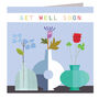 Flowers Get Well Soon Card, thumbnail 2 of 4