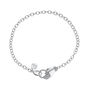Sterling Silver In Safe Hands Charm Collector Bracelet, thumbnail 1 of 3