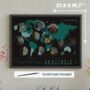 Scratch Off Wine Map World, thumbnail 2 of 7