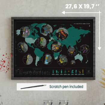 Scratch Off Wine Map World, 2 of 7
