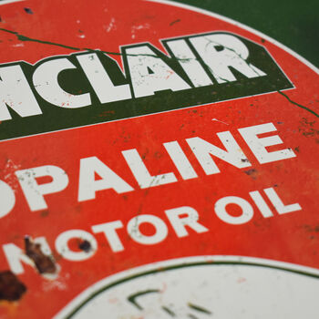 Sinclair Opaline Motor Oil Sign, 3 of 4