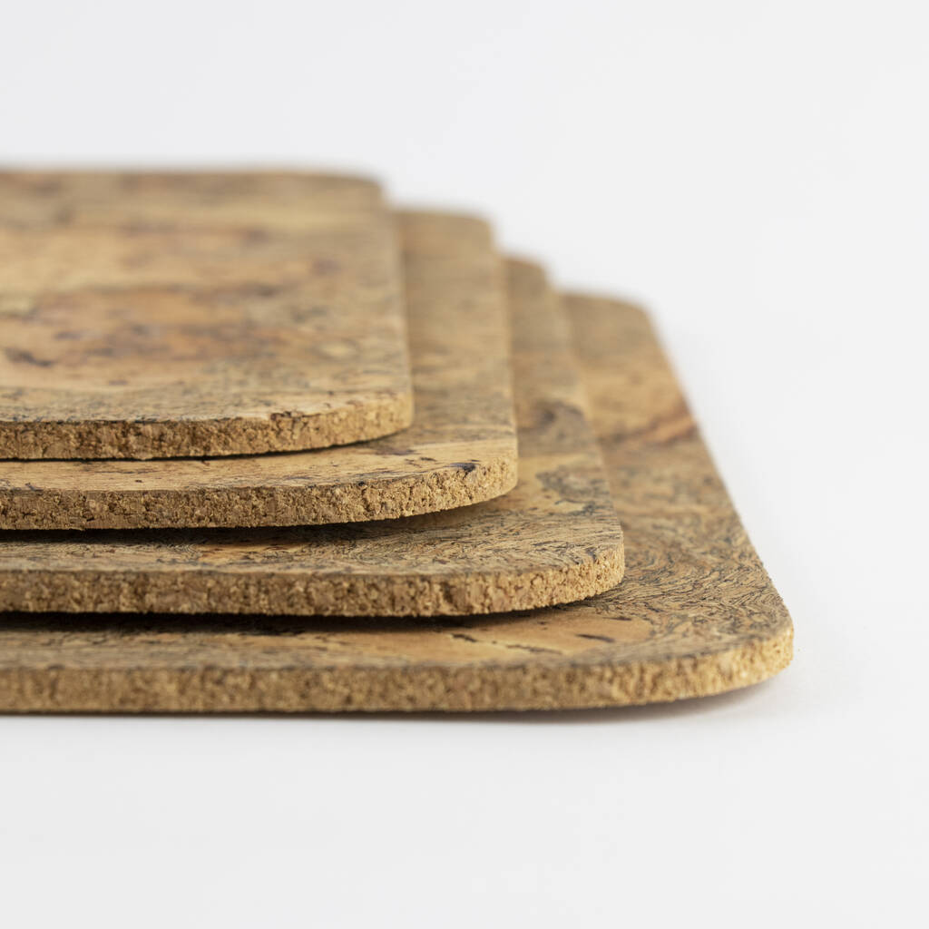 Natural Cork Mats Rectangle And Square By LIGA