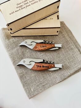 Bird Luxury Personalised Wine Opener, 3 of 9