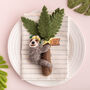 Personalised Felt Sloth Paradise Decoration, thumbnail 3 of 3