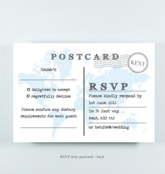 Travel Inspired Wedding Invitation 'Claire', 8 of 9