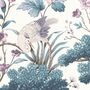 Crane Bird Japanese Blue Wallpaper, thumbnail 3 of 4