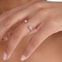 925 Sterling Silver Designer Open Skinny Drip Ring, thumbnail 1 of 6