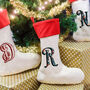 Personalised Initial Luxury Christmas Stocking Nordic, thumbnail 1 of 8