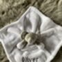 Embroidered White And Grey Baby Elephant Comforter, thumbnail 3 of 6