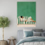Emerald Green Female Reading Art Print, thumbnail 3 of 3