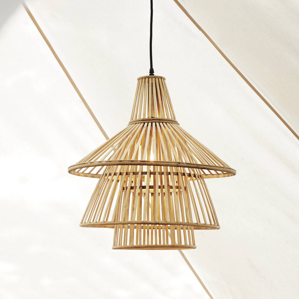 Handmade Bamboo Ceiling Light By Posh Totty Designs Interiors Notonthehighstreet Com