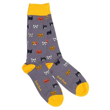 Cat Bamboo Cotton Socks, 2 of 2