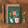 Festive Gin Fizz Recipe Christmas Card, thumbnail 1 of 3