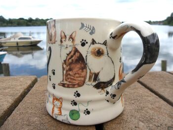 Tankard Mug In Cats And Kittens Design, 4 of 8