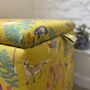Mustard Woodland Print Storage Ottoman, thumbnail 2 of 4
