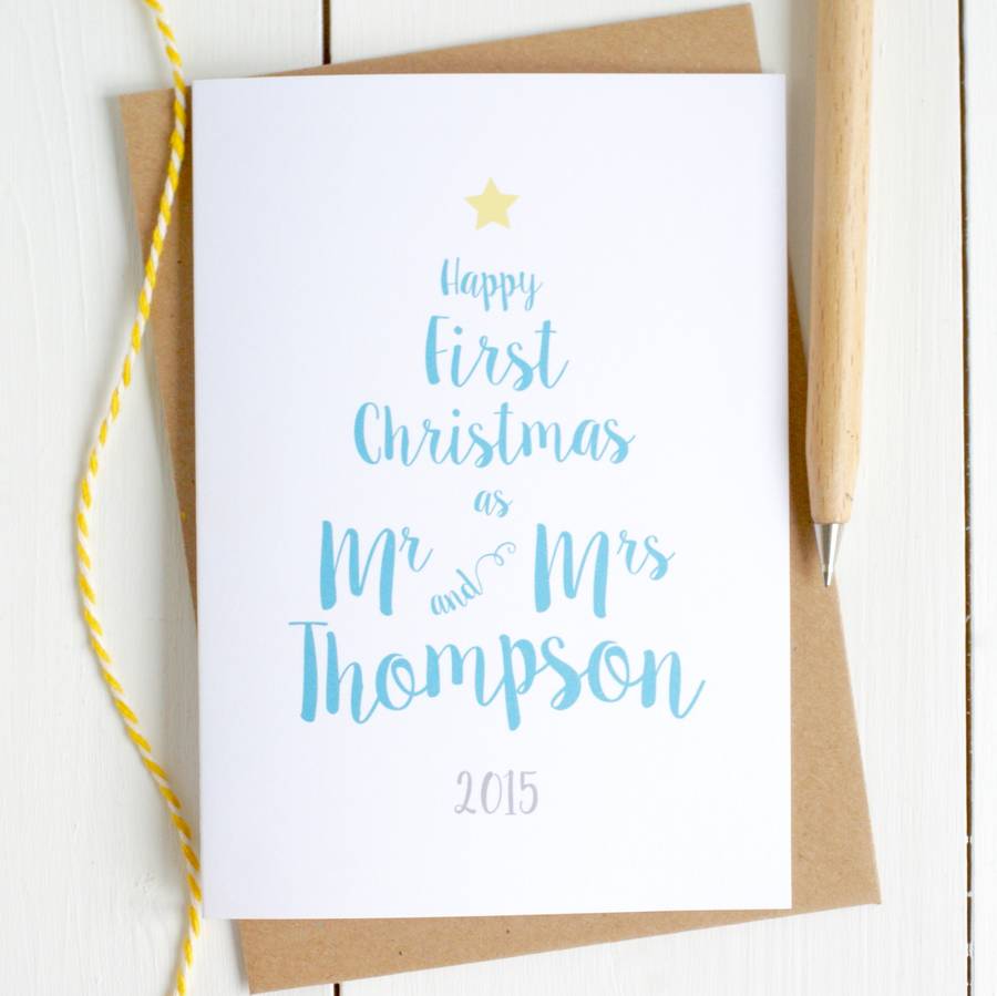 First Christmas As Mr And Mrs Card, 1 of 5