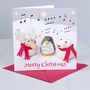 Penguin, Reindeer And Polar Bear Christmas Card, thumbnail 3 of 3