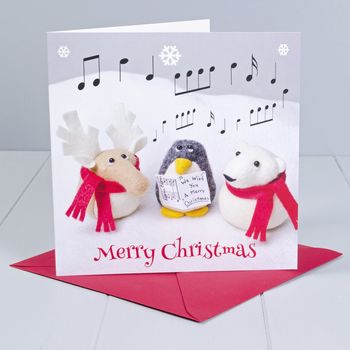 Penguin, Reindeer And Polar Bear Christmas Card, 3 of 3