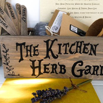 Personalised Kitchen Witch Herb Garden, 3 of 10