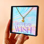 Birthday Wish Personalised Star Necklace, thumbnail 1 of 7